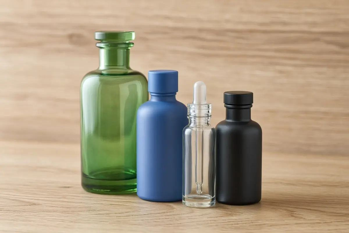 Barkletts coating bottles for paint, wheels, glass and trim. Side or detail view.